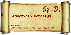 Szauervein Dorottya névjegykártya