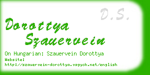 dorottya szauervein business card